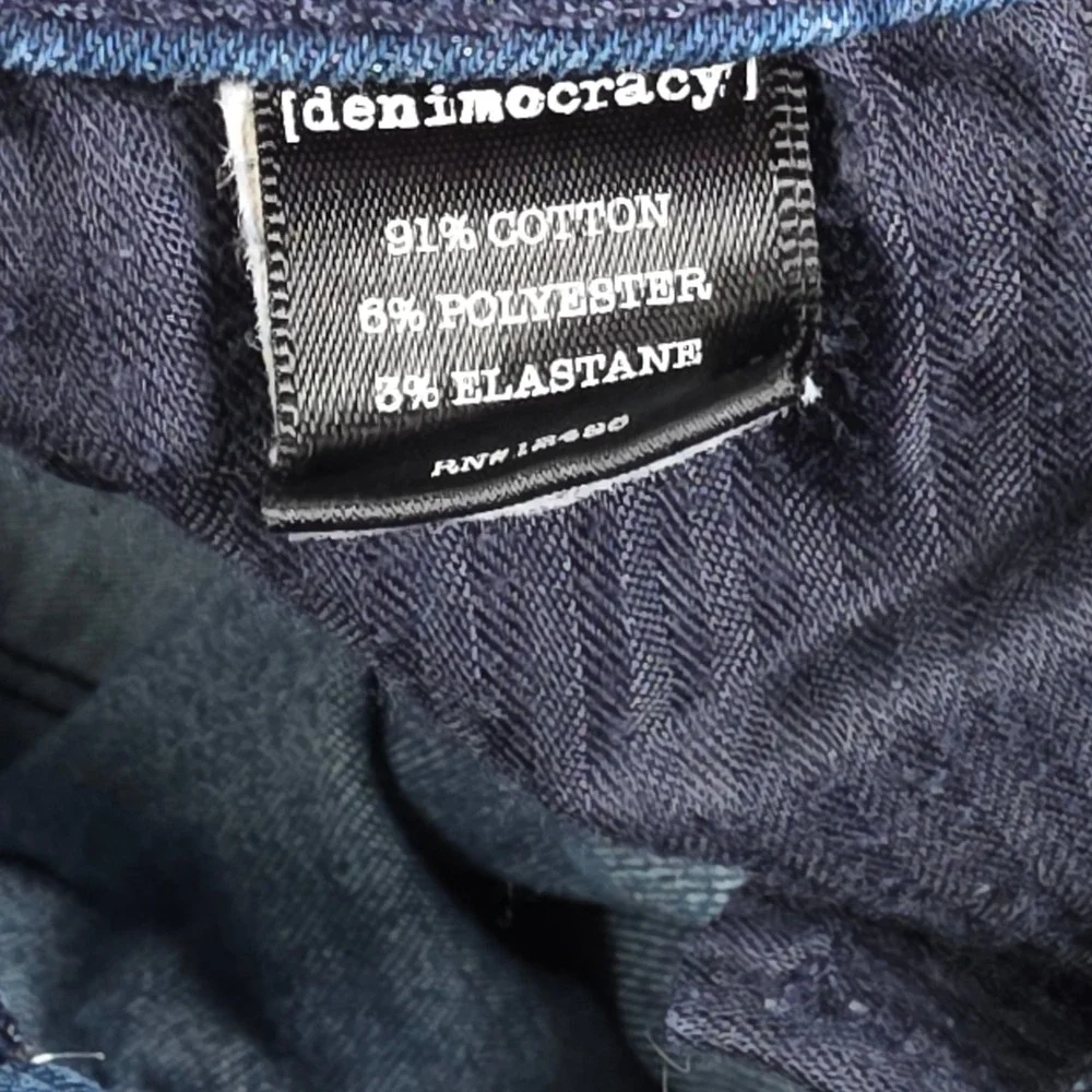 Denimocracy Jeans Womens Blue Bootcut Flare Stretch Denim Casual